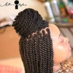 Half Up Half Down Twist Braids