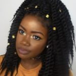 Half Up High Ponytail Twists