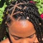 Senegalese Twists With Triangle Parts