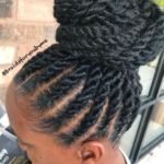 Twist Braids High Bun