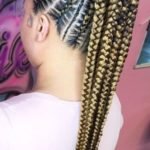 Honey Blonde Stitch Braids