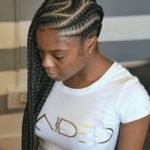 Side-Swept Curved Stitch Braids