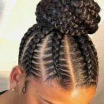 Stitch Braids With High Bun