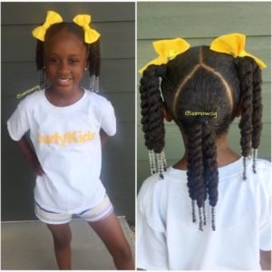 Twisted Pigtails WIth Beads