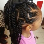 Two Strand Twists With Bow