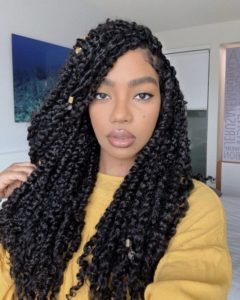 Chunky Passion Twists with Gold Beads