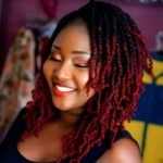 Short Red Ombre Passion Twists