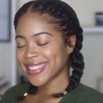 Braided Pigtails on Natural Hair