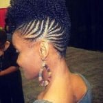 Cornrow Updo With Curls