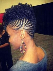 Cornrow Updo With Curls