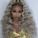 Curly Blonde High Ponytail