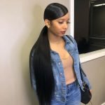 Deep Swoop Low Ponytail