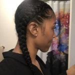French Braids on Natural Hair