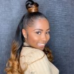 Half Up Half Down High Bun