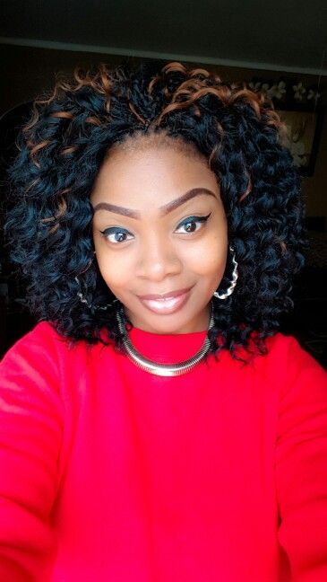 Invisible Braids With Brown Highlights | Black hair tribe