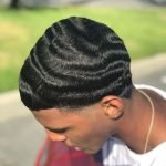 Shiny Waves on a Caesar Cut