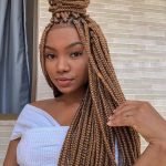 Golden Brown Box Braids