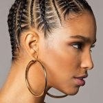 Multi-Sized Cornrowed High Bun