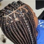 Triangle Part Box Braids