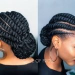 Feed In Flat Twist Low Bun