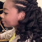 Flat Twist Out on Stretched Hair