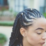 Flat Twist WIth Gold Beads