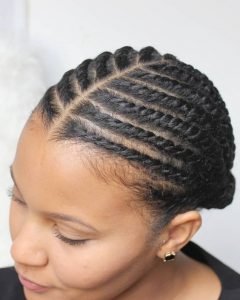 Flat Twists With Middle Part