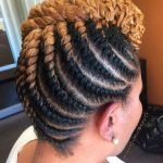 Ombre Flat Twist Updo