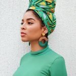 Colorful Green Head Wrap