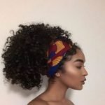Curly Ponytail Head Wrap