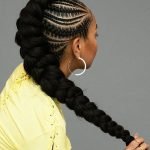 Chunky Mohawk Braid With Multi-Sized Cornrows