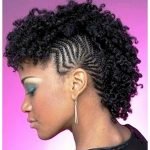 Mohawk Braids With Curls