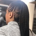 Mohawk Braids With Design