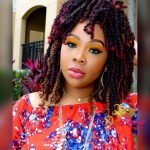 Black Blonde and Burgundy Spring Twists