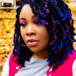 Black Blue and Purple Spring Twists