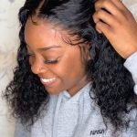 Curly Black Lacefront Wig