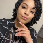 Short Black Spring Twists