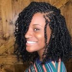 Shoulder Length Black Spring Twists