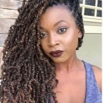 Side Swept Brown Spring Twists