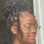 Spring Twists High Bun With Tendrils