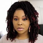 Spring Twists With Burgundy Ends