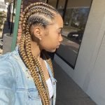Blonde Feed In Braids