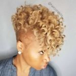 Blonde Frohawk With Shaved Sides