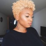 Blonde Tapered Cut on Natural Hair