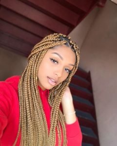 Chunky Blonde Box Braids