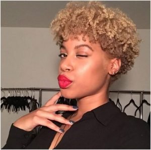 Short Blonde Natural Hair