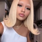 Shoulder Length Blonde Wig