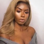 Shoulder Length Straight Blonde Wig