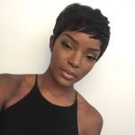 black pixie 27 piece wig