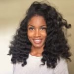 deep wave curls on blowout